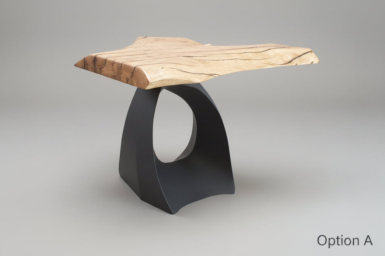 Rustic Ash Side Table