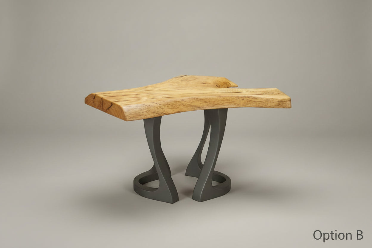 Rustic Ash Side Table