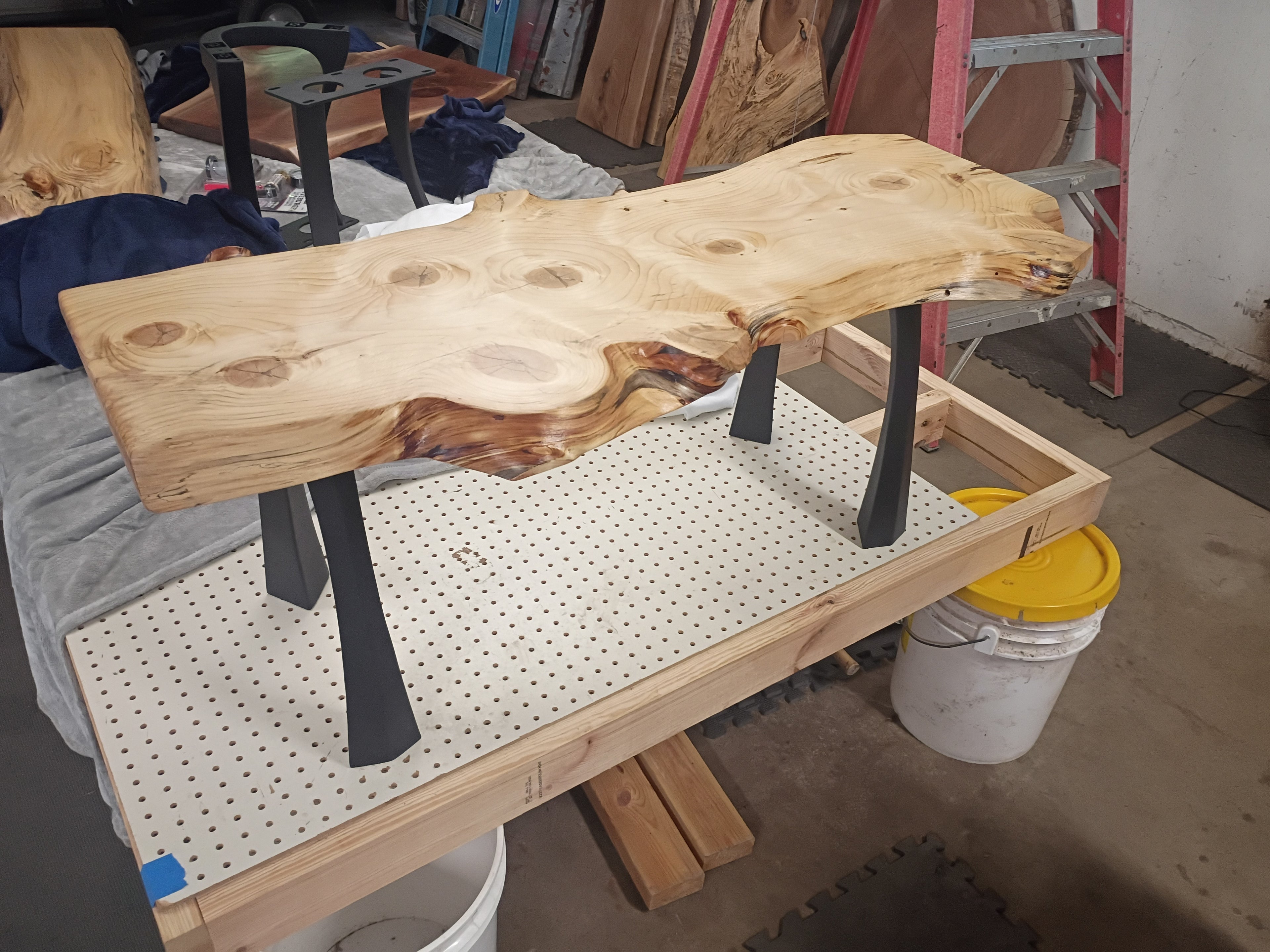 Knotty Pine Sofa Table